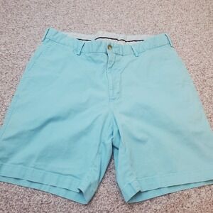 Peter Millar Light Blue Men's Golf Shorts Cotton Size 35
